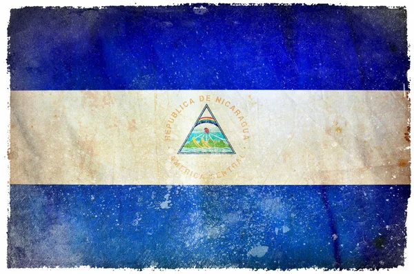 Bandera grunge Nicaragua —  Fotos de Stock