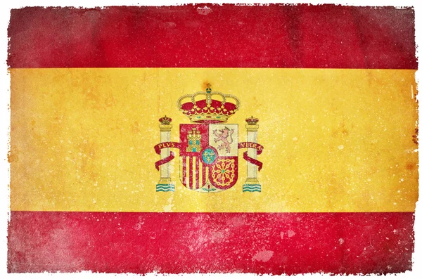 İspanya grunge bayrağı — Stok fotoğraf