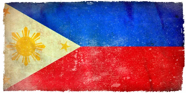 Filipine grunge steag — Fotografie, imagine de stoc