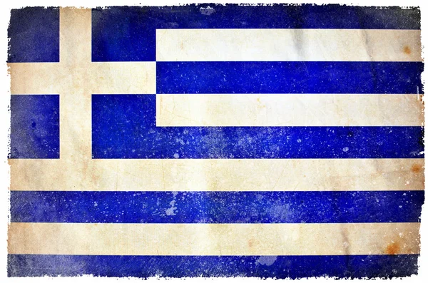 Grekland grunge flagga — Stockfoto