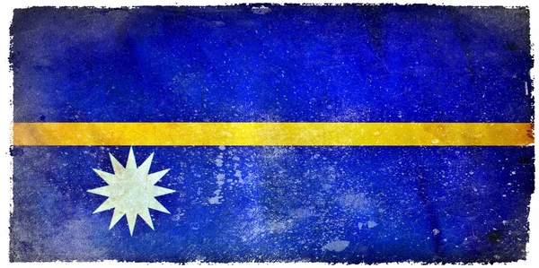 Nauru grunge flag — Stock Photo, Image