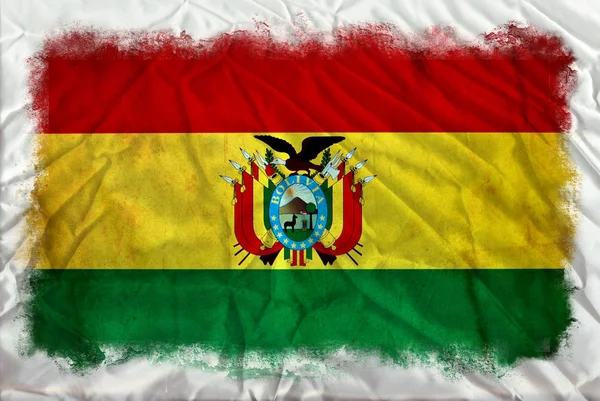 Bandeira grunge Bolívia — Fotografia de Stock