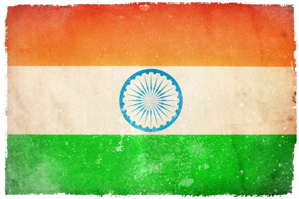 Ινδία grunge σημαία — Φωτογραφία Αρχείου
