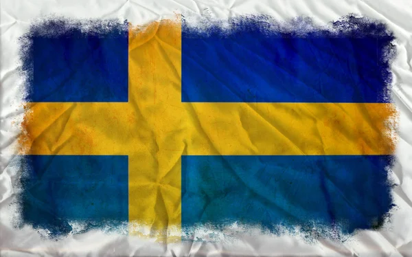 Sweden grunge flag — Stock Photo, Image