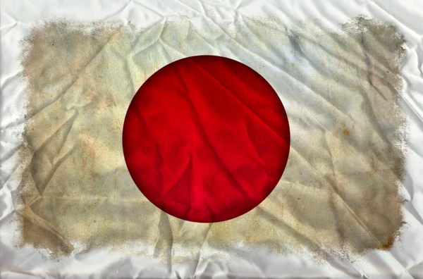 Japonya grunge bayrağı — Stok fotoğraf