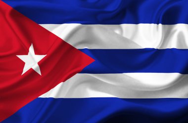 Küba dalgalanan bayrak