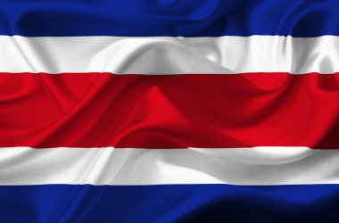 Kosta Rika dalgalanan bayrak