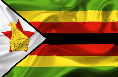 Zimbabve dalgalanan bayrak