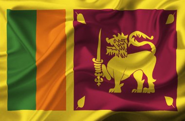 Sri lanka dalgalanan bayrak