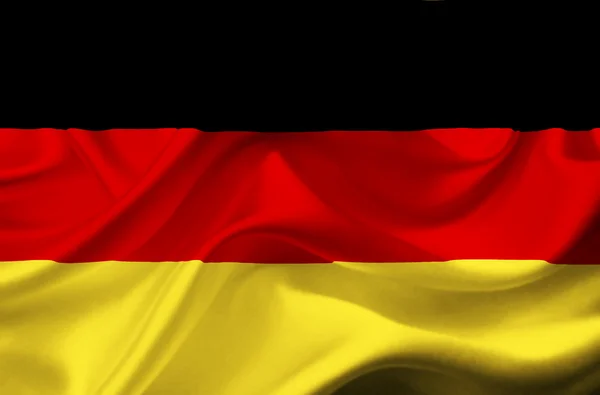 Alemania ondeando bandera — Foto de Stock