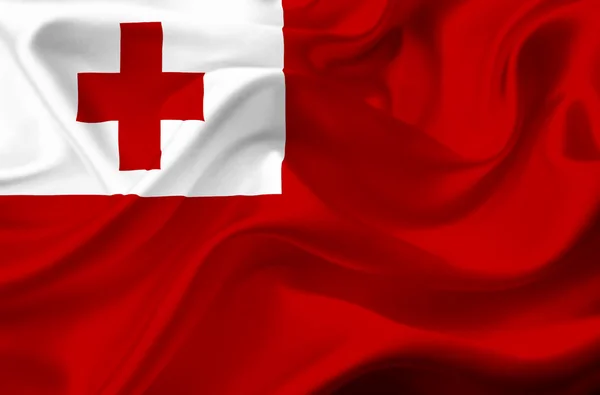 Tonga dalgalanan bayrak — Stok fotoğraf