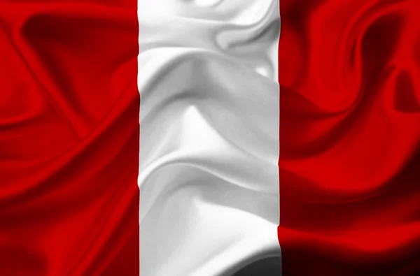 Peru acenando bandeira — Fotografia de Stock