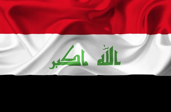 Irák vlající vlajka — Stock fotografie