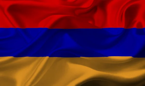 Arménie vlající vlajka — Stock fotografie