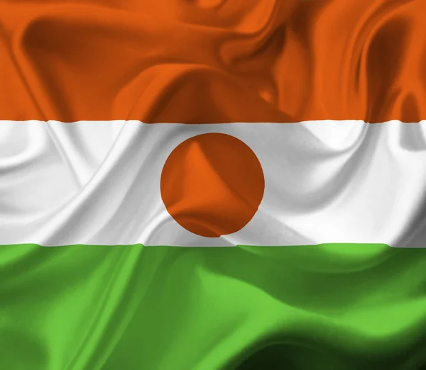 Niger viftande flagga — Stockfoto