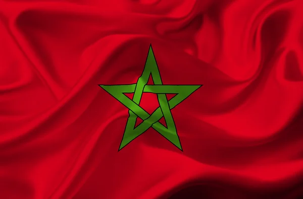 Марокко розмахував прапором — стокове фото