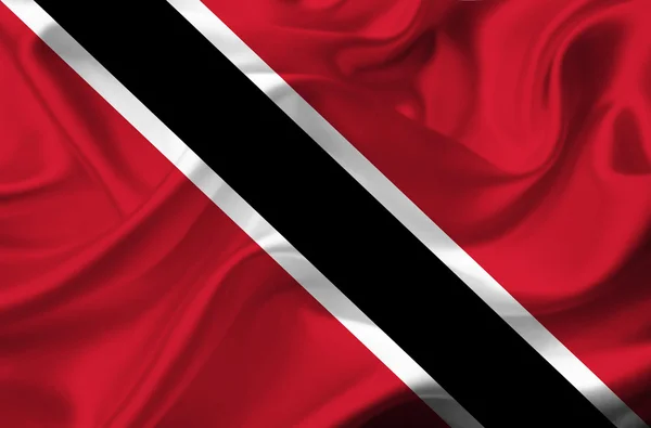 Trinidad und Tobago schwenken Flagge — Stockfoto