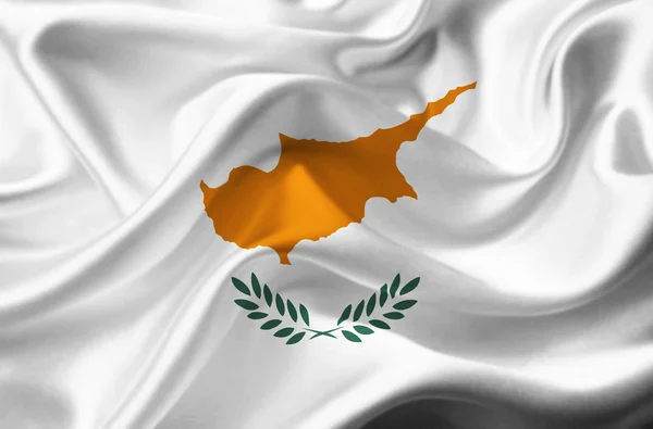 Κυπριακή σημαία κυματίζει — Φωτογραφία Αρχείου
