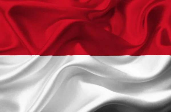 印度尼西亚挥动国旗 — 图库照片