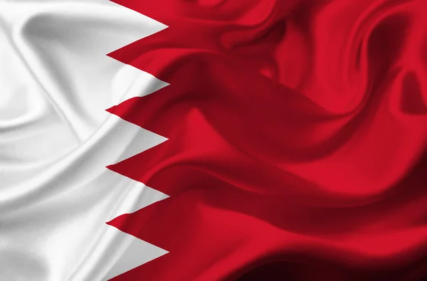 stock image Bahrain waving flag