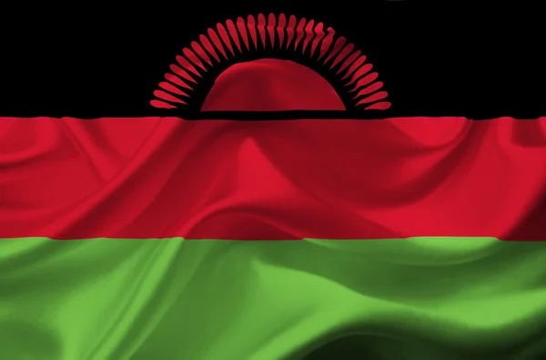 Bandiera sventolante del Malawi — Foto Stock
