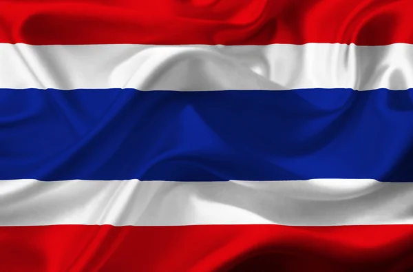 Thailand waving flag — Stock Photo, Image