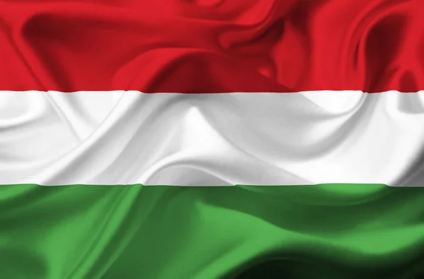 匈牙利挥动国旗 — 图库照片