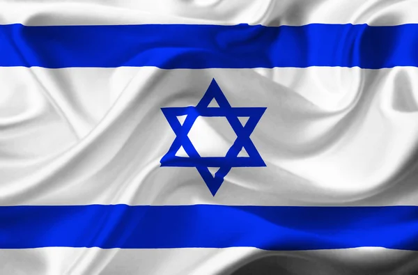 이스라엘 흔들며 깃발 — 스톡 사진