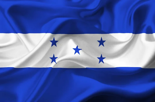 Machać flaga Hondurasu — Zdjęcie stockowe
