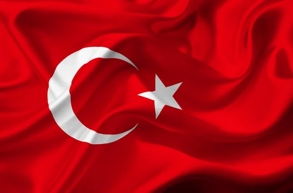 Τουρκία σημαία κυματίζει — Φωτογραφία Αρχείου