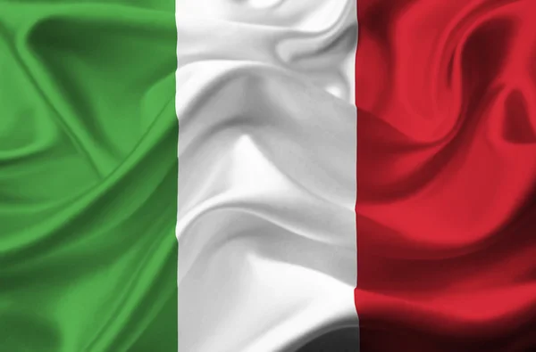Італія розмахував прапором — стокове фото