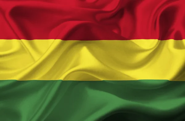 Vlající vlajky Bolívie — Stock fotografie