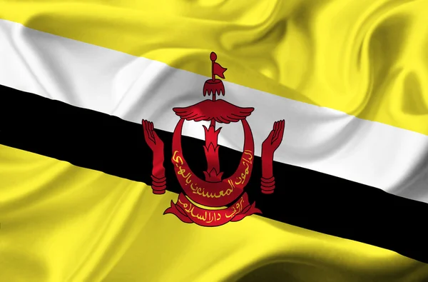 Брунейський розмахував прапором — стокове фото
