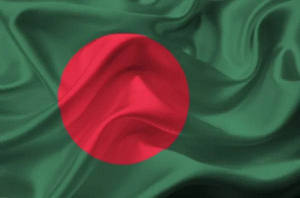 Bangladesz macha flagą — Zdjęcie stockowe