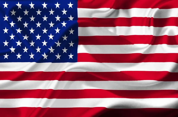 米国は旗を振って — ストック写真