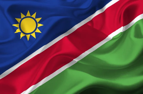 Namibia waving flag — Stock Photo, Image