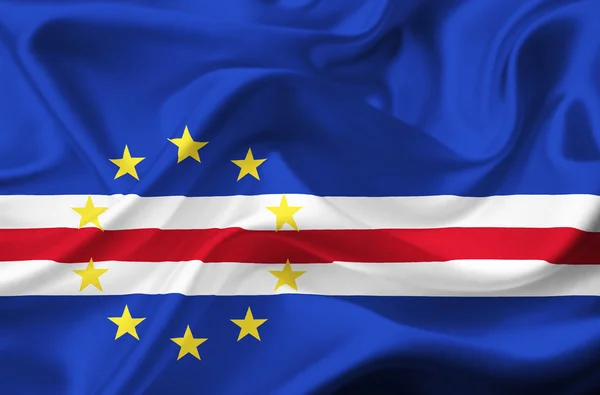 Vlag van Kaapverdië — Stok fotoğraf