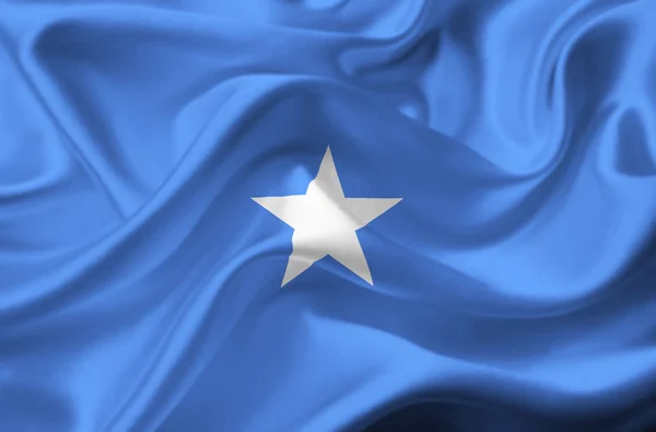 Machać flaga Somalii — Zdjęcie stockowe