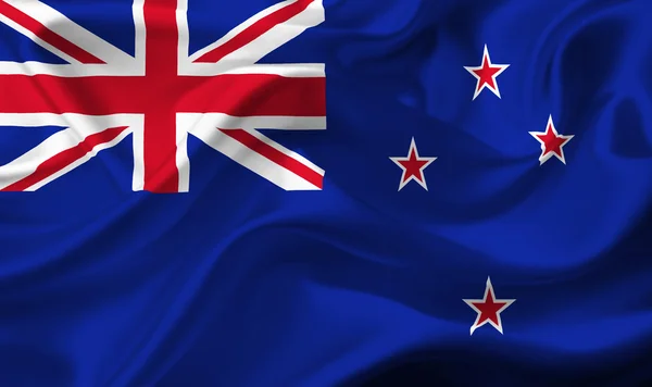 Nueva Zelanda ondeando bandera — Foto de Stock