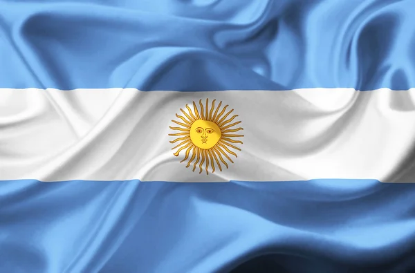 stock image Argentina waving flag