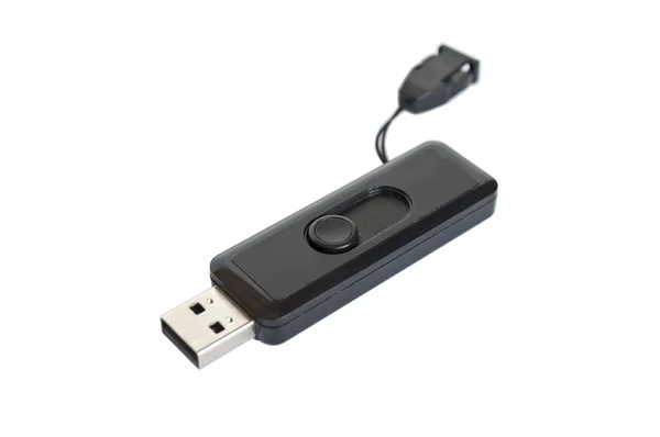 Clé USB flash isolée sur fond blanc — Photo
