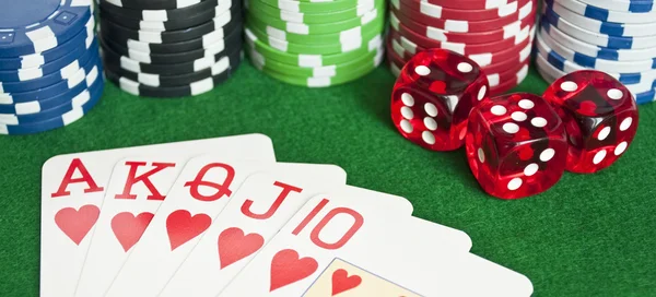 Poker-Hintergrund — Stockfoto