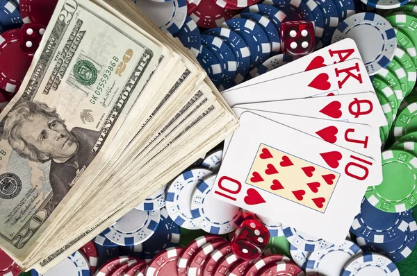 Концептуальный образ покера — стоковое фото