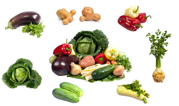 Fresh vegetables collection — Stock Photo, Image