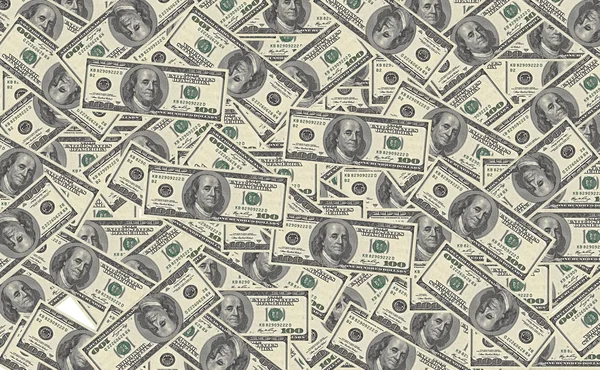 100 dollar bills background — Stock Photo, Image