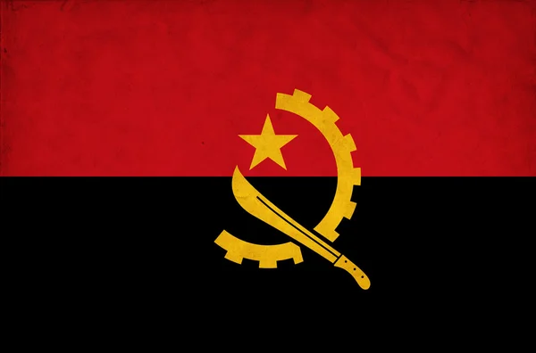 Angola grunge flag — Stock Photo, Image