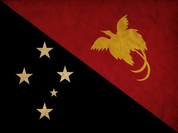 Гранж прапор Папуа-Нова Гвінея — стокове фото