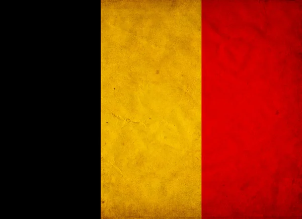 Drapeau grunge Belgique — Photo