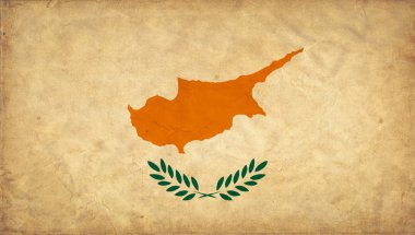 Cyprus grunge flag clipart