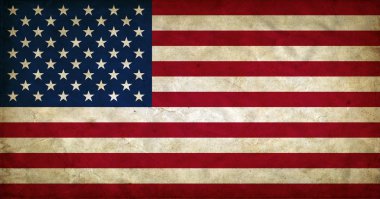 United States of America grunge flag clipart